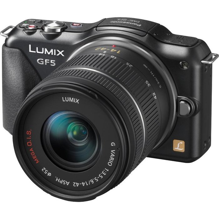 Panasonic DMC-GF5KK 12 MP Mirrorless Digital Camera with 3-Inch Touch Screen and 14-42 Zoom Lens (Black) N6