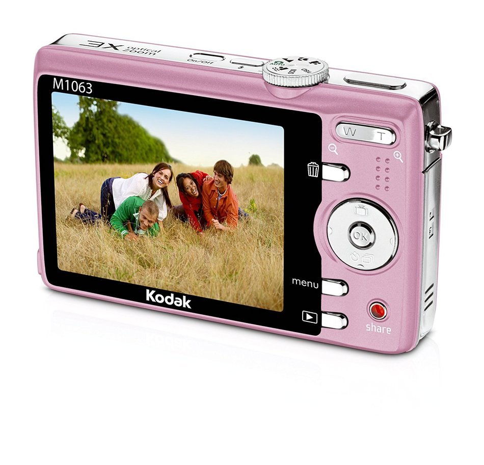 Kodak Easyshare M1063 10.3 MP Digital Camera with 3xOptical Zoom (Pink) N13