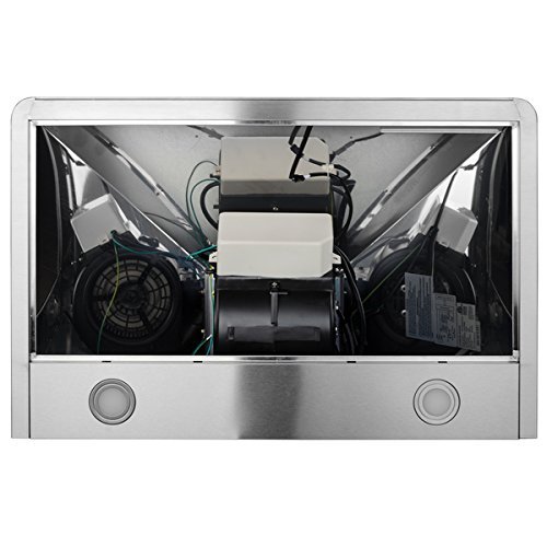AKDY 30" Wall Mount Stainless Steel LED Touch Control Panel Kitchen Vent Range Hood Powerful Cooking Fan Baffle... N2