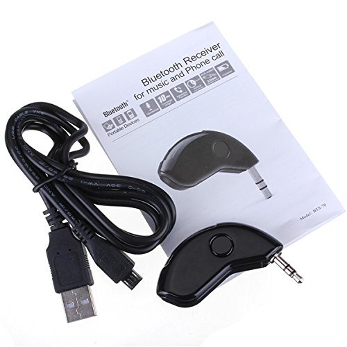 3.5mm AUX Car Kit Wireless Receiver Music Plug Adapter Hands-Free +USB N5