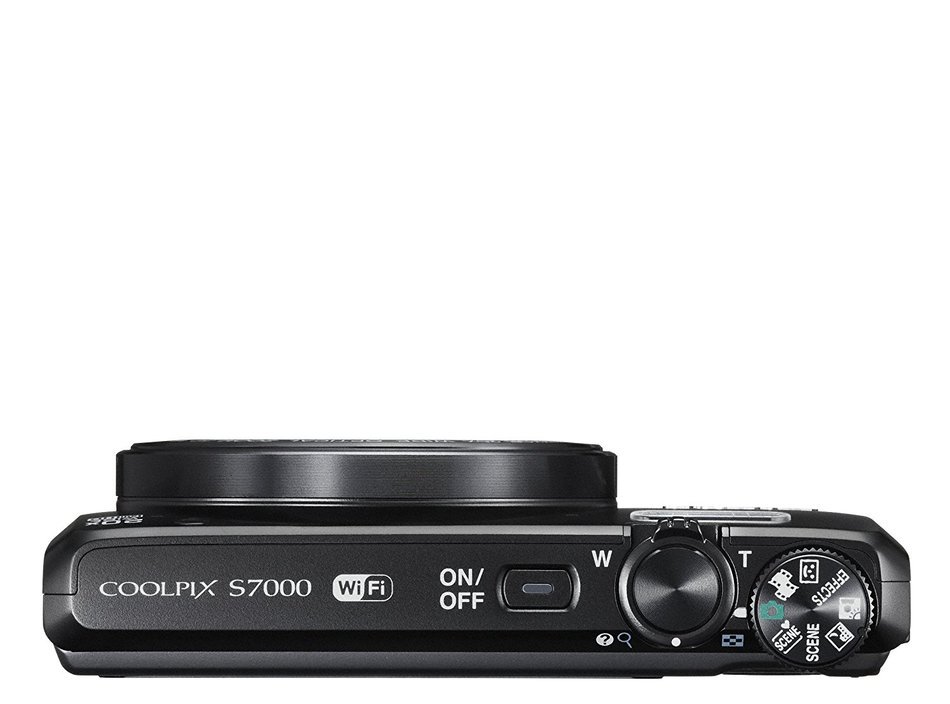 Nikon COOLPIX S7000 Digital Camera (Black) - International Version (No Warranty) N19