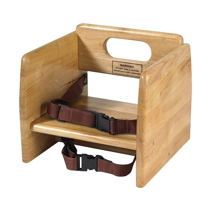 Winco Wooden Booster Seat, Natural