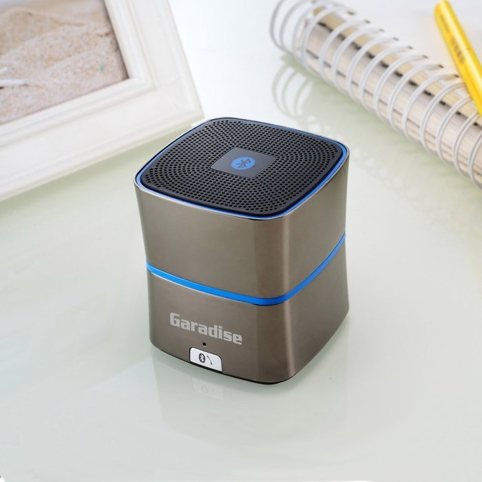 Garadise BS01-C Curve Cube Wireless Bluetooth Speaker with 5W Drive & Super Deep Bass(Carbon Chrome) N3