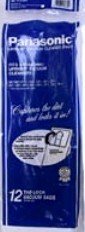 Package of 12 Genuine Panasonic U/U3/U6 Micron Filtration Bags