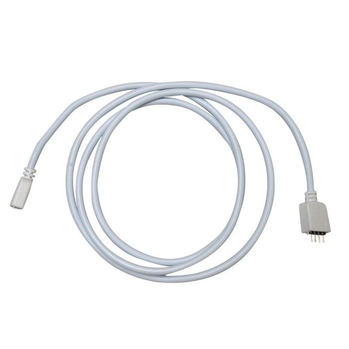 MOGOI(TM) 2.5Meter 4Pins RGB Extension Cable Connect Female Plug To LED Strip Light 5050 3528-White With MOGOI...