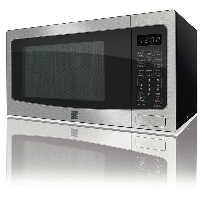 Kenmore 1.2 cu. ft. Countertop Microwave w/ EZ Clean Interior Stainless Steel 72123 N2