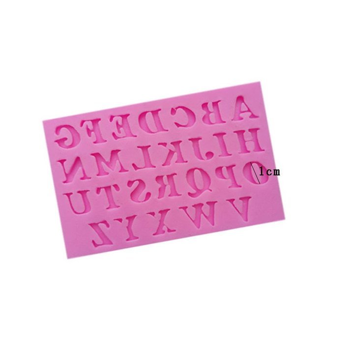 Silicone Cake Molds Capital Letters Baking DIY Tools Polymer Clay Mold N8