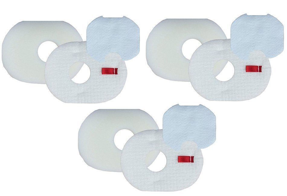 Techypro&reg; 3-pack Shark Xffv300 Filter Kits for Shark Rocket Models Hv300 - Hv310 Vacuum Cleaner N2
