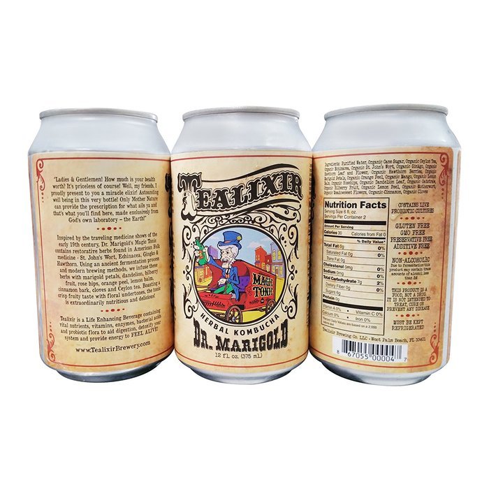 TEALIXIR HERBAL KOMBUCHA - Variety Pack - Inspired by the traditions of Ayurveda, Traditional Chinese Medicine...