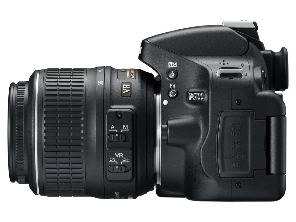 Nikon D5100 16.2 MP CMOS Digital SLR Camera Bundle with 18-55mm and 55-200mm VR AF-S Lenses N11