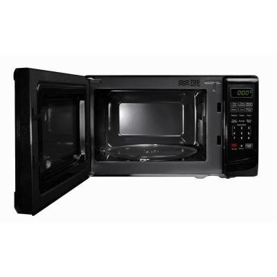 Classic Black 700-Watt Countertop Microwave Oven With 6 One-Touch Cooking Functions And Keypad Lock To Prevent...