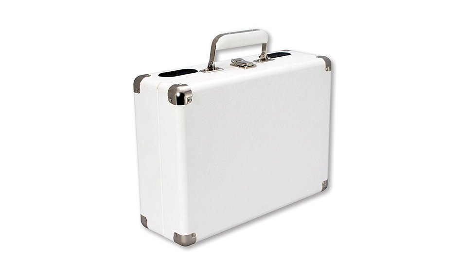 Vinyl Styl Groove Portable 3 Speed Turntable (White) N2