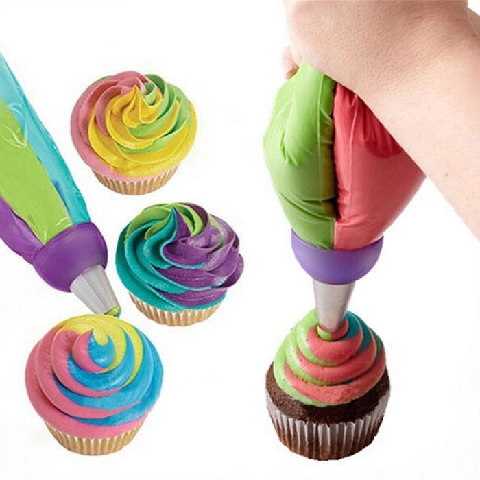 TANGCHU Russian Piping Tips 28PCS/SET Stainless Steel Large Size Icing Syringe Set Ball Nozzles DIY Coupler Nozzle... N4
