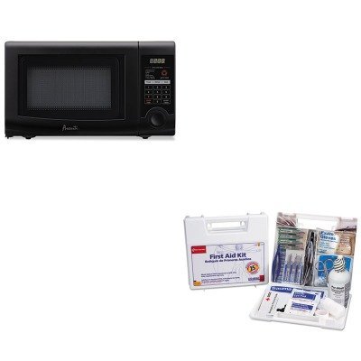 KITAVAMO7192TBFAO223U - Value Kit - Avanti 0.7 Cubic Foot Capacity Microwave Oven (AVAMO7192TB) and FIRST AID...