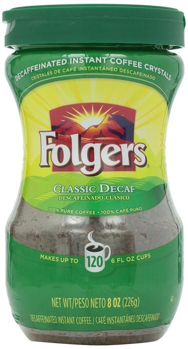 Folgers Instant Decaf Coffee, 8 oz N2