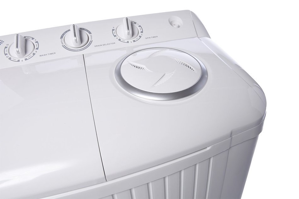Ivation Small Compact Portable Washing Machine - Twin Tub Washer & Spin with 15 Lb. Wash Capacity & 11 Lb. Spin... N3