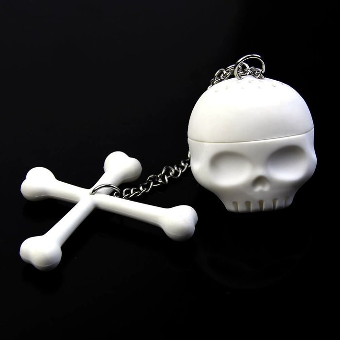 YSTD&reg; Silicone Skull Tea Infuser Loose Tea Leaf Strainer Herbal Spice Filter Diffuser