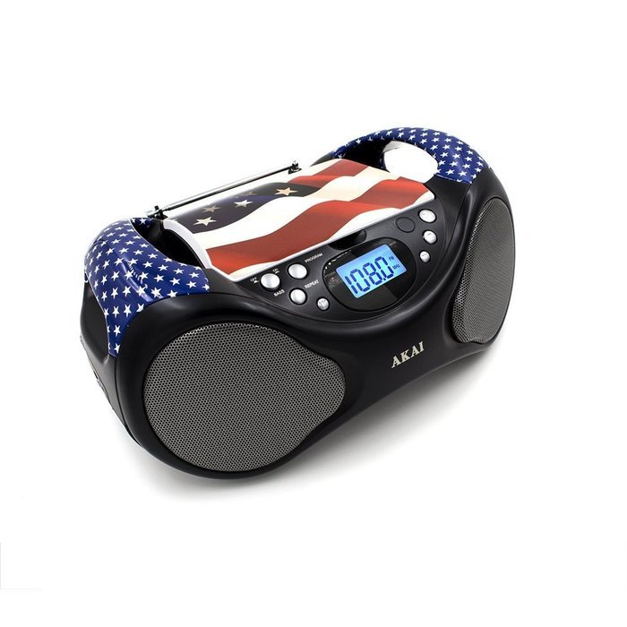 Akai CD BoomBox FM Radio-USA