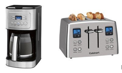 Cuisinart Matching 14 Cup Programmable Coffeemaker and 4 Slice Countdown Toaster