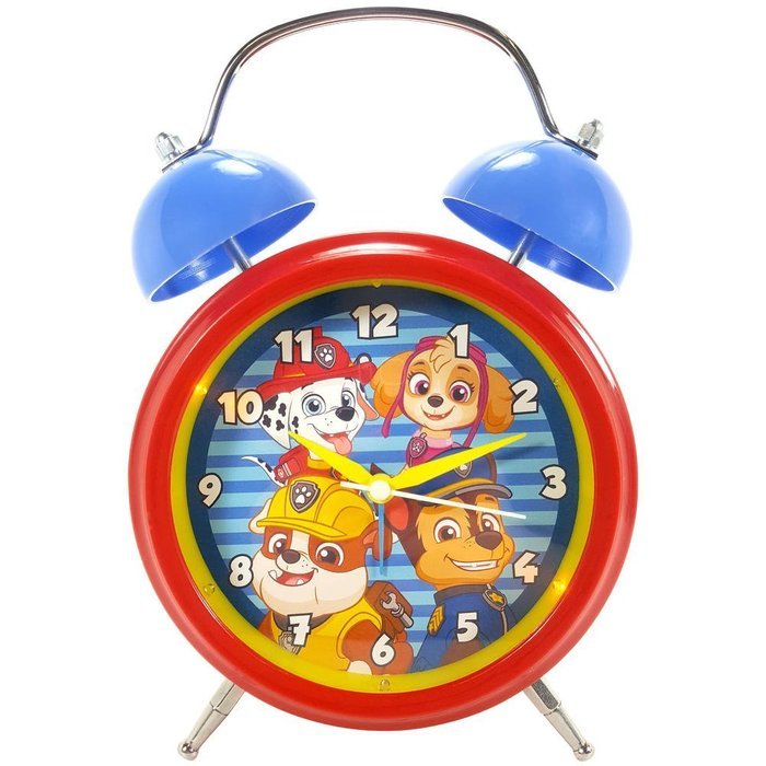 Red Nickelodeon Paw Patrol Lite Up Musical Alarm Clock