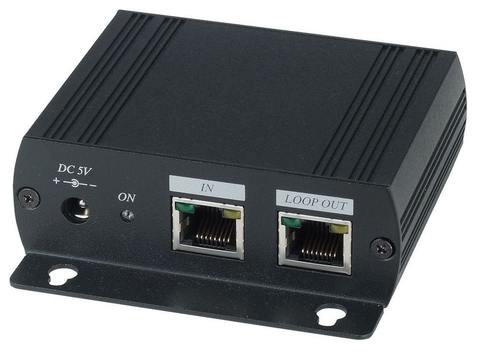 1 Input 3 Output VGA & Stereo Audio Cat5 Extender Distribution Amplifier with Chainable Function