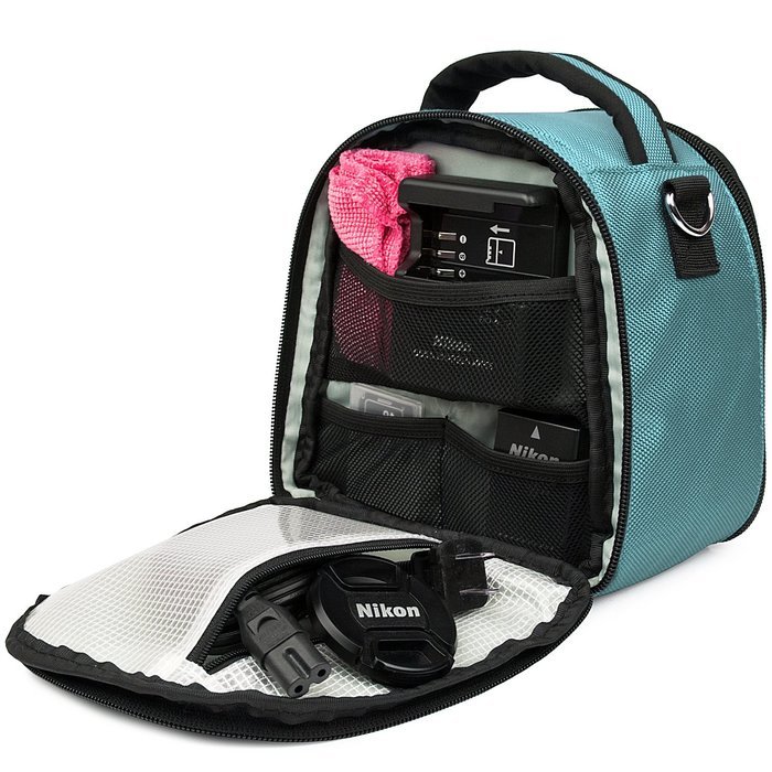 Sky Blue VanGoddy Laurel SLR Camera Carrying Bag for Canon EOS Rebel SL1 Digital SLR Camera N7
