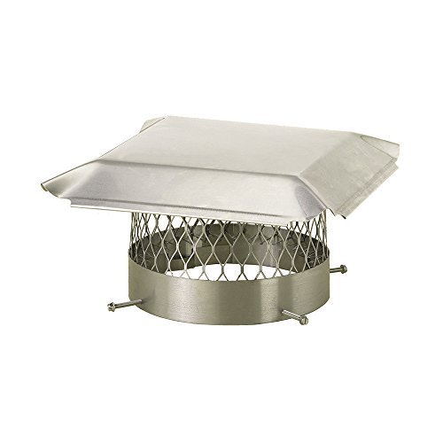 Draft King SS14U Round Bolt-On Stainless Steel Single Flue Chimney Cap, 14 by Draft King