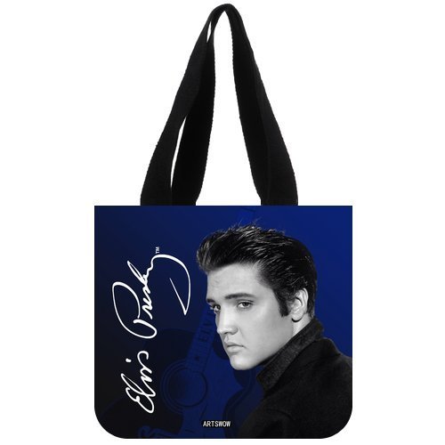 ARTSWOW Elvis Custom Eco Reusable Canvas Tote Bag Shopping Bags (2 Sides)