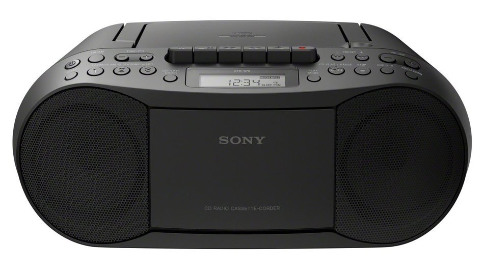 Sony Portable Digital Tuner AM/FM Radio Tape Cassette Recorder & CD Player Mega Bass Reflex Stereo Sound System... N7