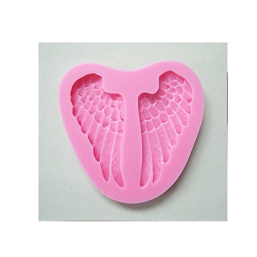 Genenic Wedding Chocolate Fondant Mold Angel Wings Mould Cake Decorating N7