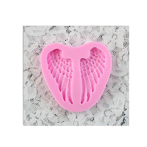 Genenic Wedding Chocolate Fondant Mold Angel Wings Mould Cake Decorating N8