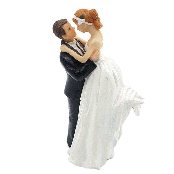 GSPORT Wedding Cake Toppers Bride and Groom Resin Dolls Wedding ...