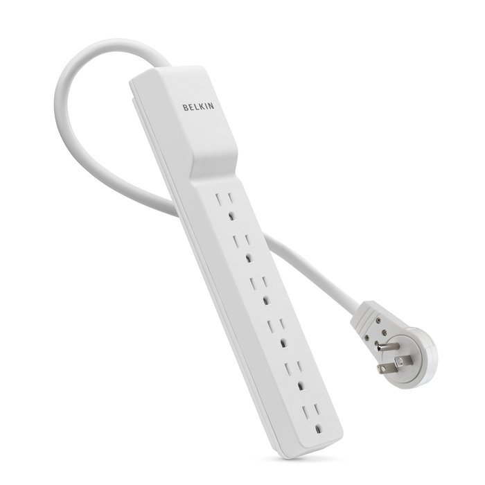 Belkin 8-Outlet Commercial Power Strip Surge Protector with 8-Foot Power Cord, 2500 Joules (BE108000-08-CM) N6
