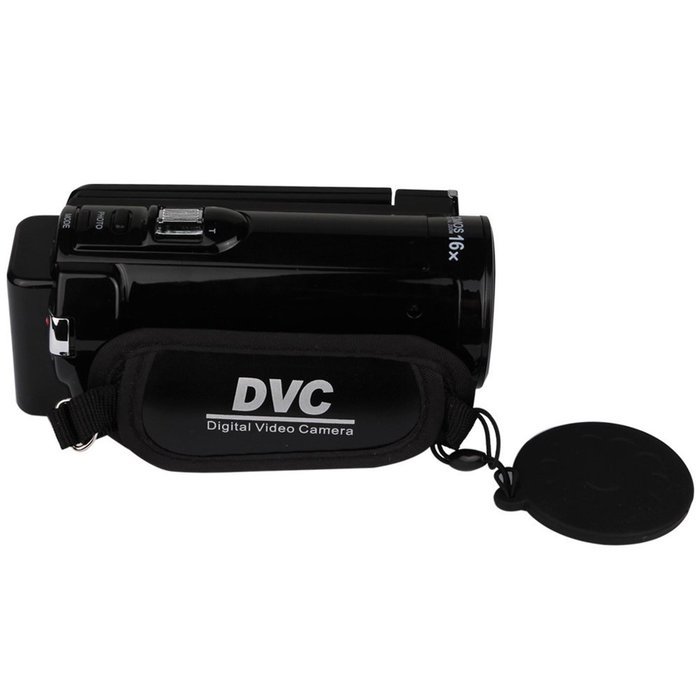 SSstar FHD DV Digital Video Recorder With 3'' Screen, 16X Zoom Video Camcorder 270-degree Rotation color black N5