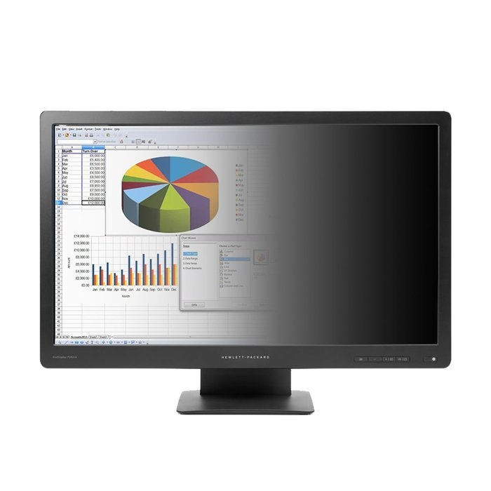 PrivacyView PVH2411 24-Inch LED Monitor Integrated 3M Privacy Filter HP Display