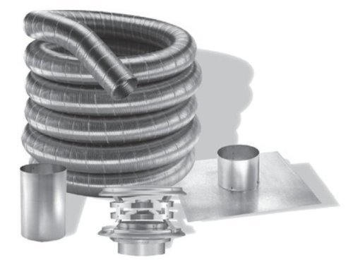 3'' DuraFlexAL 35' Aluminum Chimney Liner Kit - 3DFA-35K