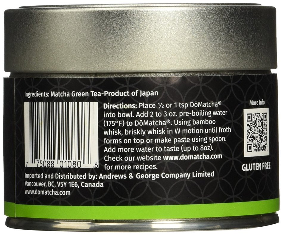 DōMatcha Green Tea, Summer Harvest Matcha, 2.82oz Tin N2