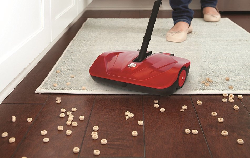 Dirt Devil PD10010 Simpli-Sweep Manual Push Sweeper For Carpets & Floors, Red