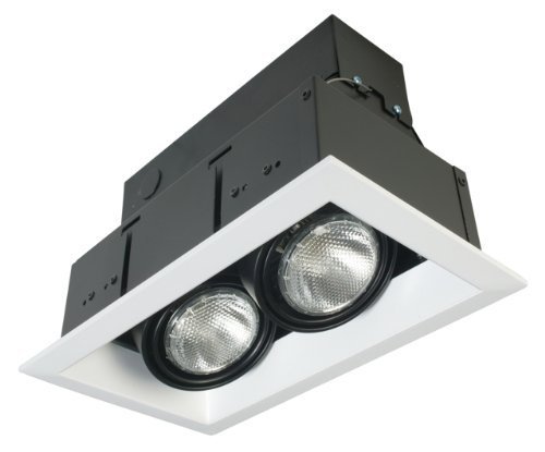 Eurofase TE132-02 2-Light PAR30 Recessed Mutiple Strip Trim, White by Eurofase