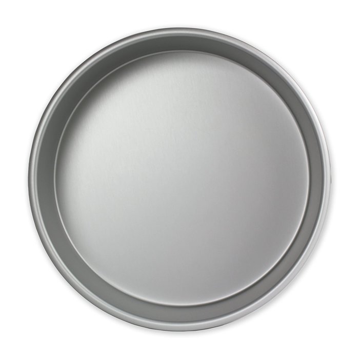 PME Round Seamless Aluminum Baking Pan, 10" x 3", Silver
