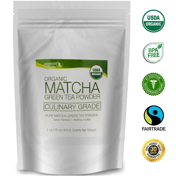 MatchaDNA Organic Culinary Matcha Green Tea Powder 16 oz N19