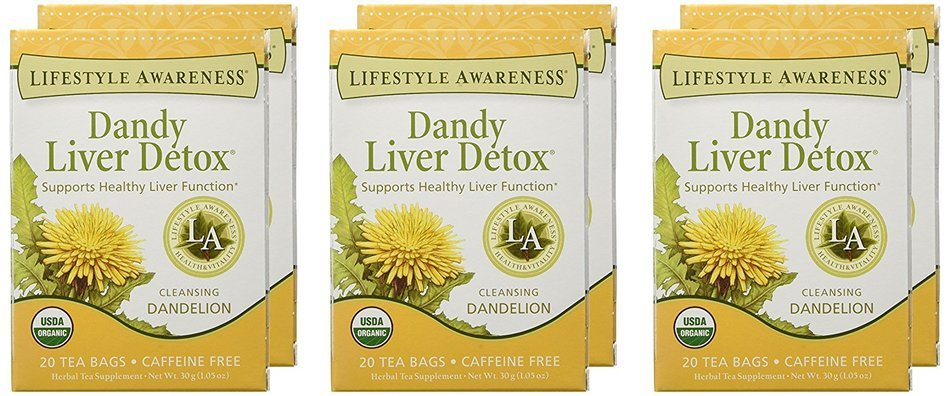 Lifestyle Awareness Teas, Caffeine Free Dandy Liver Detox Tea, 20 Count N26