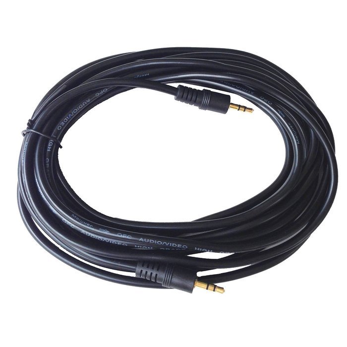 Conwork 30 Feet 3.5mm Headset Audio Cable Male to Male Stereo AUX Extension Cable N4