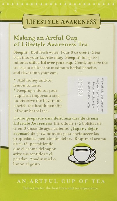 Lifestyle Awareness Teas, Caffeine Free Dandy Liver Detox Tea, 20 Count N36