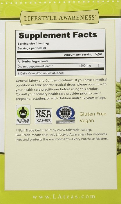 Lifestyle Awareness Teas, Caffeine Free Dandy Liver Detox Tea, 20 Count N37
