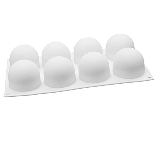 8-Cavity Round Pillow Design Silicone Mousse Cake Mould Cake Mold Silicone Flexible For Mousse Cake Breads Cornbread...