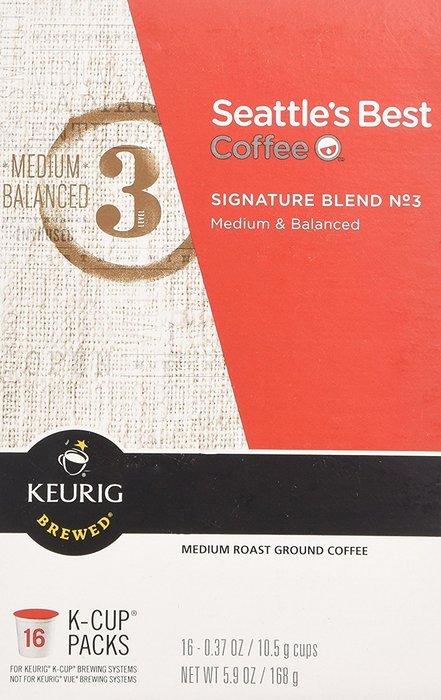 Seattles Best Coffee Signature Blend Number 3, Medium & Balanced K-cup 16 Packs N4