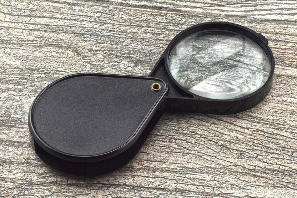 SE MH7017B Folding Pocket Magnifier, 2 1/2", Black N4