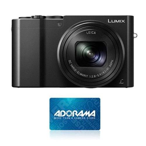 Panasonic Lumix DMC-ZS100 Digital Camera, Black -BUNDLE- $50 Adorama GiftCard