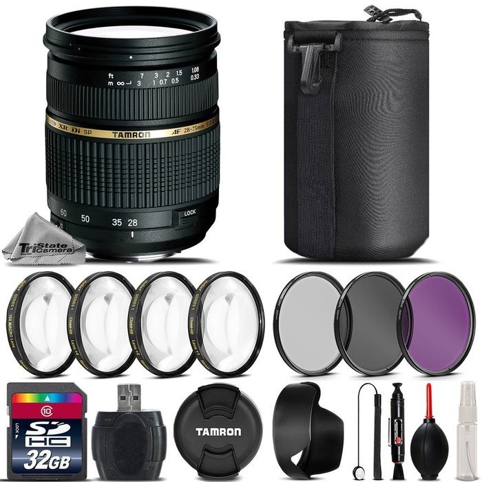 Tamron Zoom Wide Angle-Telephoto AF 28-75mm f/2.8 XR Di LD Aspherical Autofocus Lens for Canon EOS + 32GB Class... N2